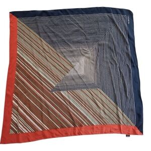 Vintage MORADO 100%Silk multi colour square scarf 33”x33”